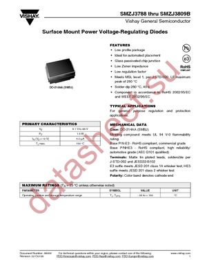 SMZJ3790B-E3/52 datasheet  